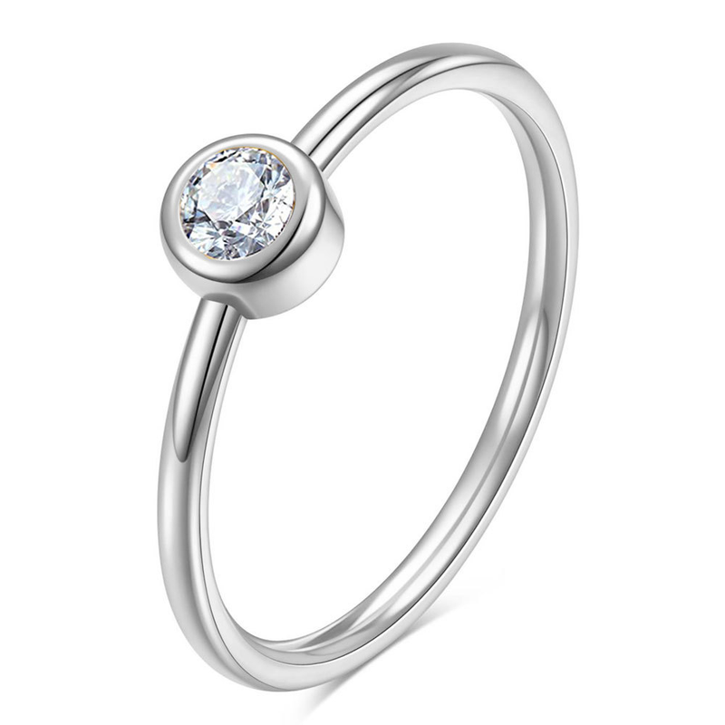Anelli minimalisti in titanio con diamanti da 2 mm, in acciaio inossidabile, per coppie, con zirconi e oro_voghion.com