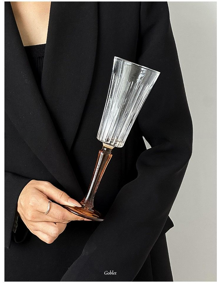 Calice da champagne francese per uso domestico, bicchiere leggero di lusso, design creativo per vino rosso e cocktail_voghion.com