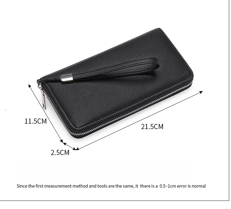 RFID anti-theft brush PU large capacity long women's multi card wallet_voghion.com