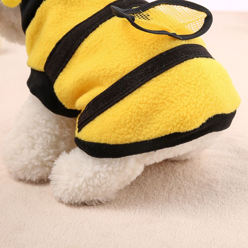 Lustige Biene Transformation Kostüm Haustier Teddy Hundekleidung_voghion.com