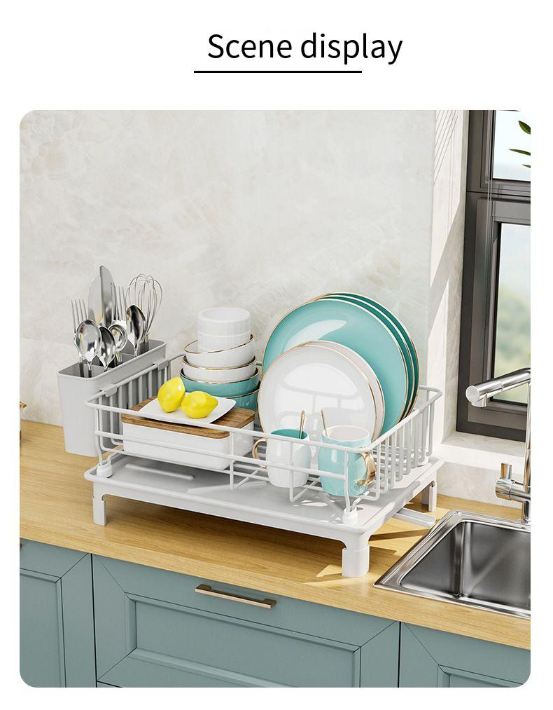 Contenitori per piatti e ciotole da cucina, scolapiatti multifunzionale da banco, ciotole interne per armadietti e organizer per bacchette,_voghion.com