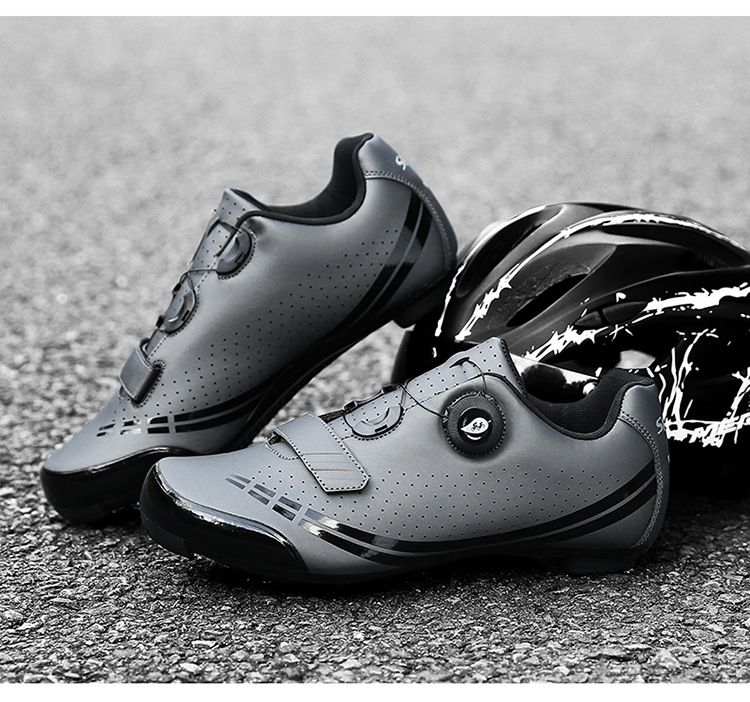 Scarpe da ciclismo per bici da corsa all'aperto Scarpe da ciclismo per mountain bike con lucchetto da uomo e da donna Scarpe da bicicletta Scarpe da ciclismo con suola rigida assistita da lucchetto all'aperto_voghion.com