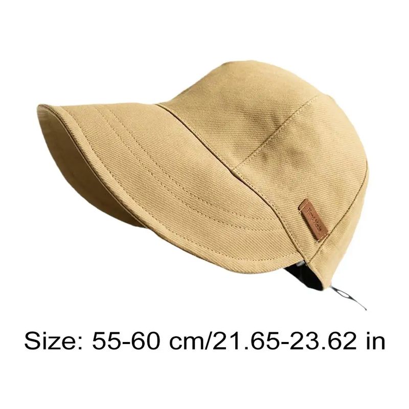 Hot Sale Summer UV Adjustable Drawstring Fisherman Cap Visors Hat Portable Foldable Wide Brim Sun Protection Hats_voghion.com