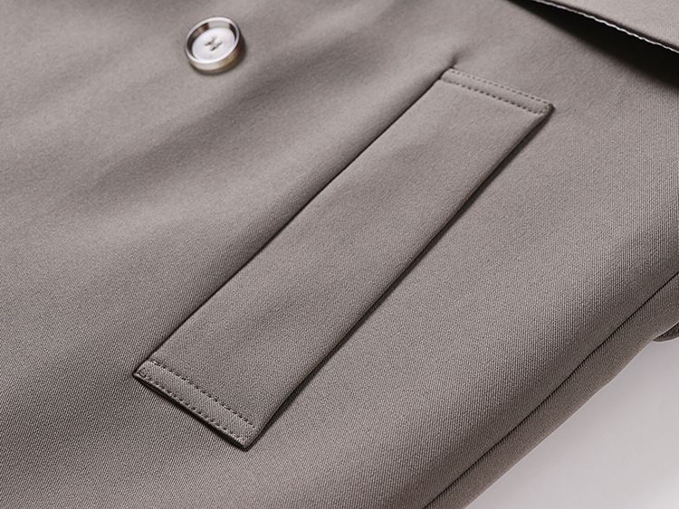 Men's Clothing style lapel long large size loose jacket men's windbreaker men's style high end sense of cool knee length shoulder pad coat_voghion.com