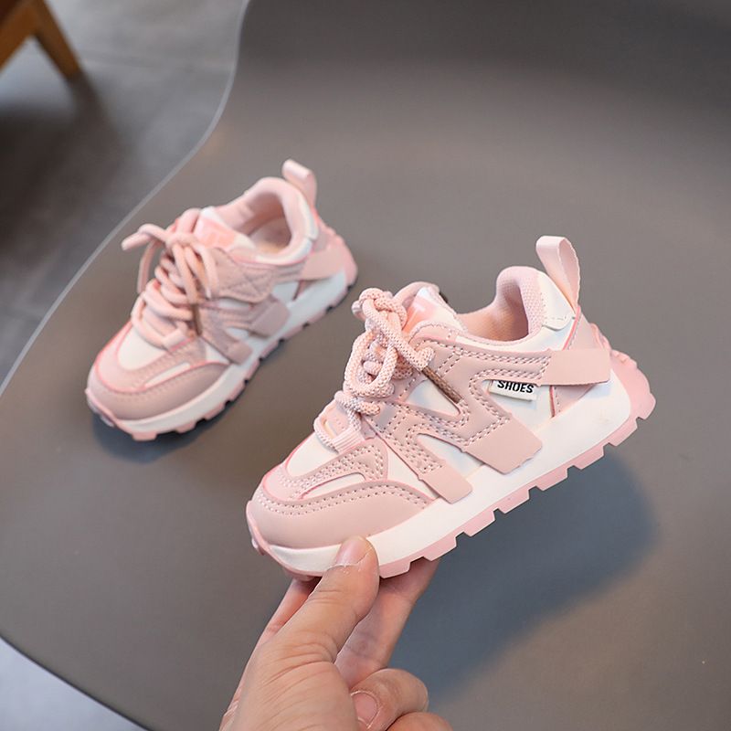 Lány bőr arcú apa 1-6 éves 3 fiú puha talpú csúszásgátló túrázáshoz koreai változat sokoldalú sportcipők_voghion.com