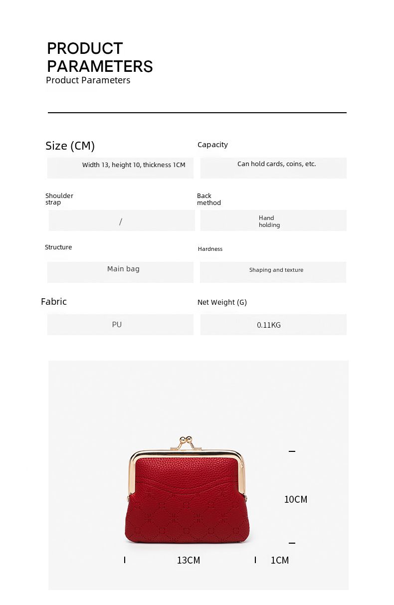 „Spot New Clip“ piniginė, monetų krepšys, unisex monetų piniginė, mažas krepšys, monetų raktų ir kortelių krepšys, karštai parduodamas mažas krepšys_voghion.com