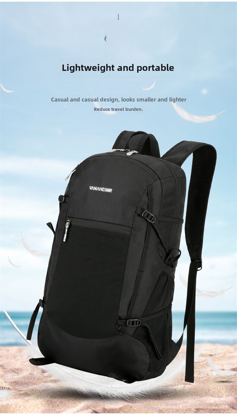 Sac à dos d'alpinisme léger et multifonctionnel, pliable et anti-éclaboussures, pour l'extérieur et la journée_voghion.com