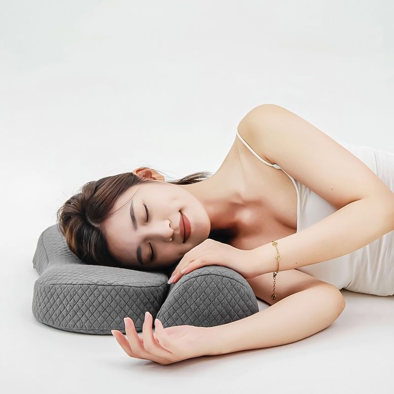 Memory Foam Traction For Adults Home Use Single Repair Nap Soft Support Breathable Neck Protection Pillow_voghion.com