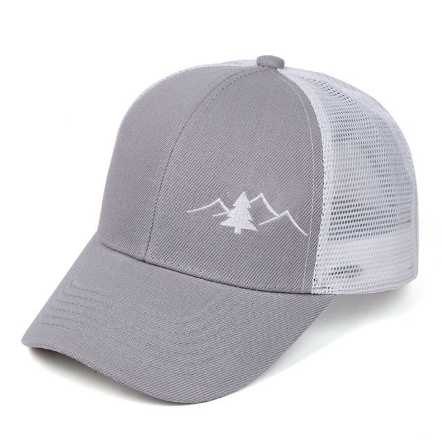 Casquette de baseball pour homme Chapeau en maille respirante Chapeau de conducteur de camion de pêche en plein air_voghion.com