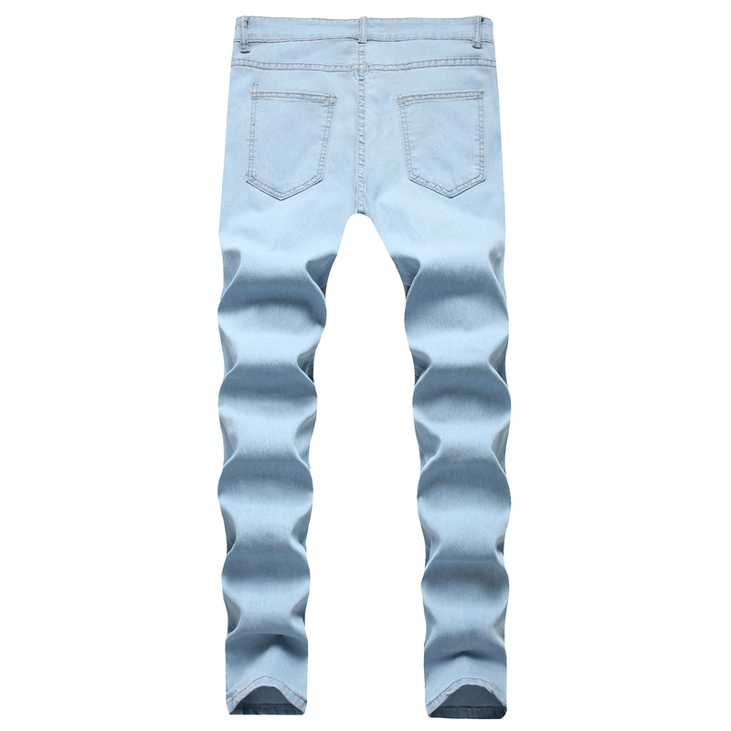 Großhandel mit neuen weißen und getragenen Slim Jeans für Männer in Europa und Amerika_voghion.com