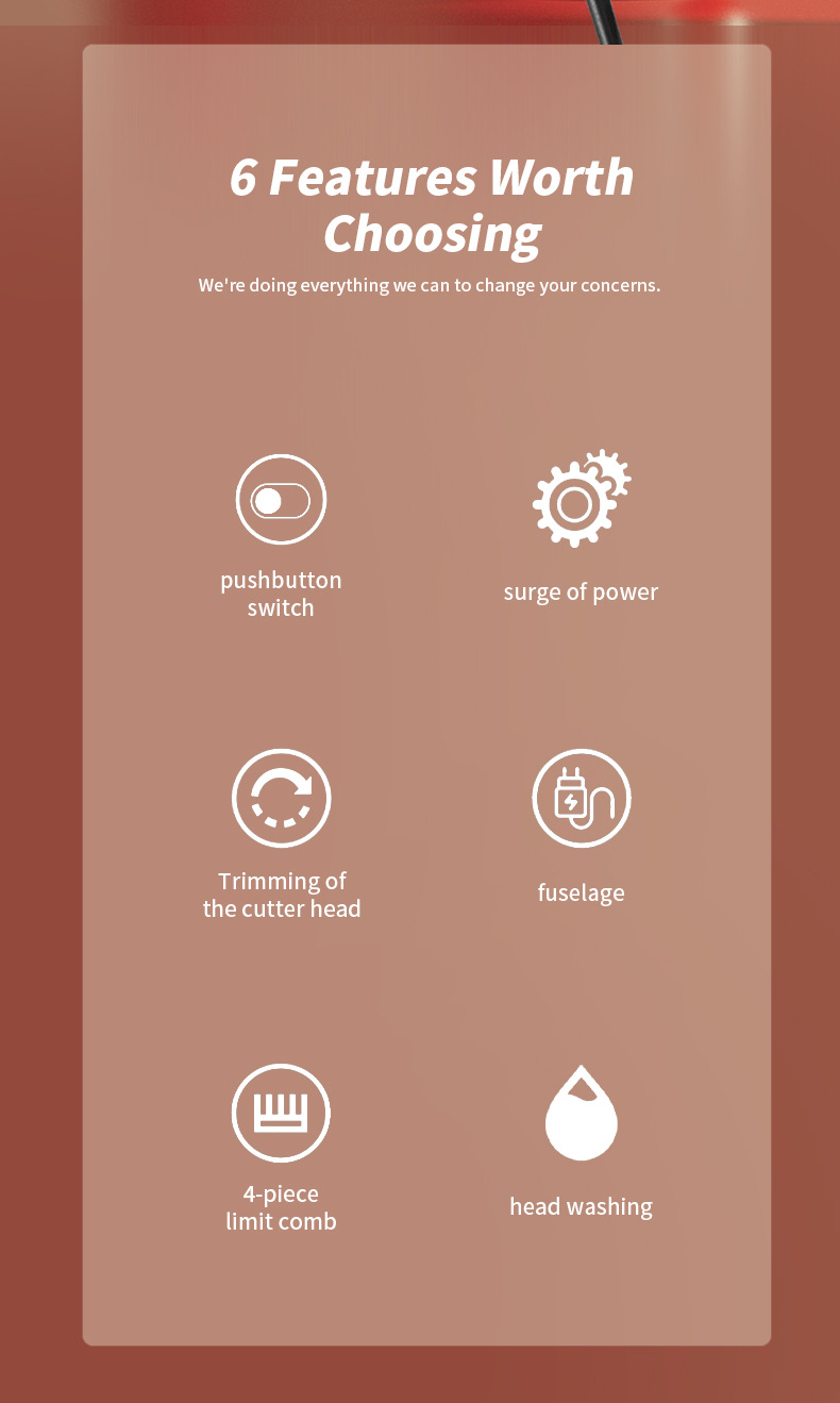 professionel hårklipper med ledning højeffekt elektrisk hårklipper frisørsalon speciel hårklipper hårklipper hårklipper_voghion.com