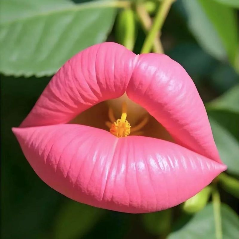 Red Lip Flower Scientific Name: Pseudotryonia Elat Beekeepers_voghion.com