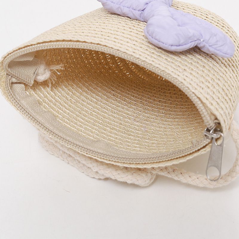 Cappello estivo in paglia per bambini, cappello da bambina con parte superiore vuota, protezione solare da spiaggia_voghion.com