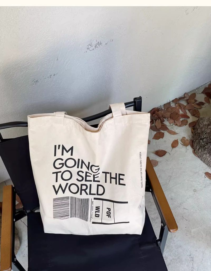 Carrying Canvas Bag Large Capacity Tote Bag Small Cloth Bag Single Shoulder Canvas Bag_voghion.com