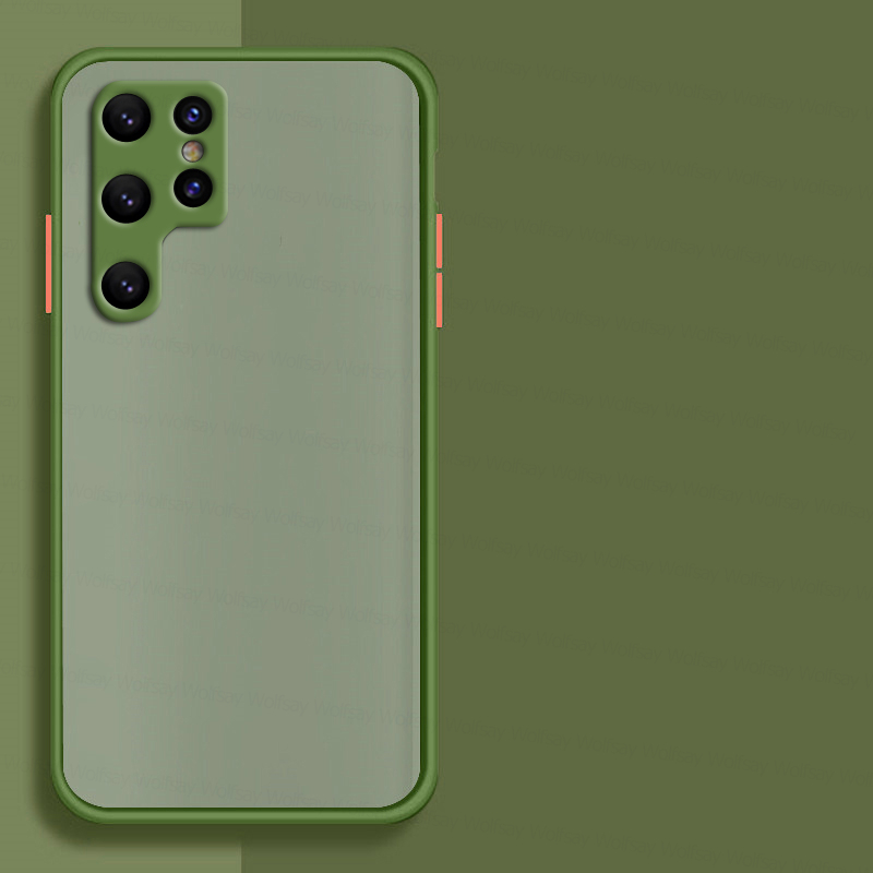 Matte PC-Abdeckung für Samsung Galaxy S22 Ultra Hülle Samsung S10 S20 S21 S22 Ultra Cover Stoßfest Hard_voghion.com