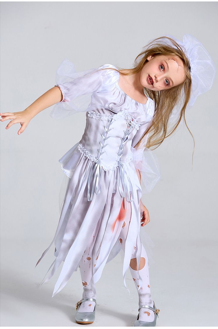 Halloween Children's New Product Grey Vampire Boys' Cosplay Zombie Performance Clothing_voghion.com