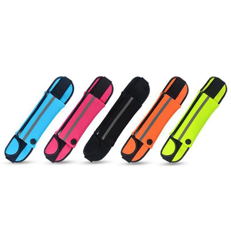 Lihanbao Portable Waterproof Running Waist Bag Jogging Hiking Sport Belt Anti-theft Pouch-Black_voghion.com