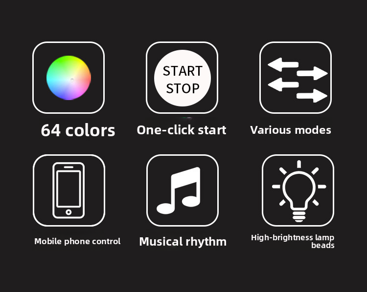 Lumière LED décorative d'ambiance colorée et fluide en acrylique pour intérieur de voiture, commande centrale USB_voghion.com