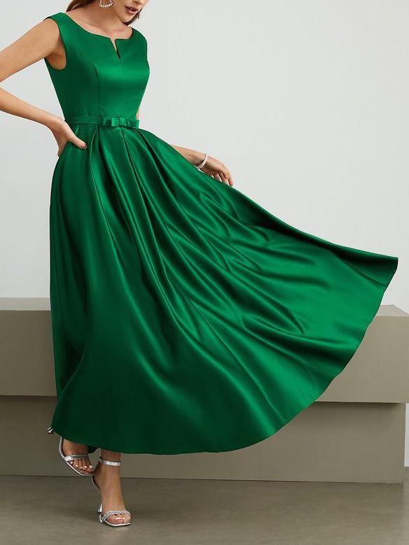 Imbracaminte de dama satin fusta mare rochie de seara_voghion.com