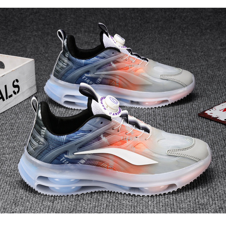 Pulsante rotante Uomo Inverno Nuovo Doppio strato Cuscino d'aria Ammortizzante Corsa Versatile Sport e_voghion.com