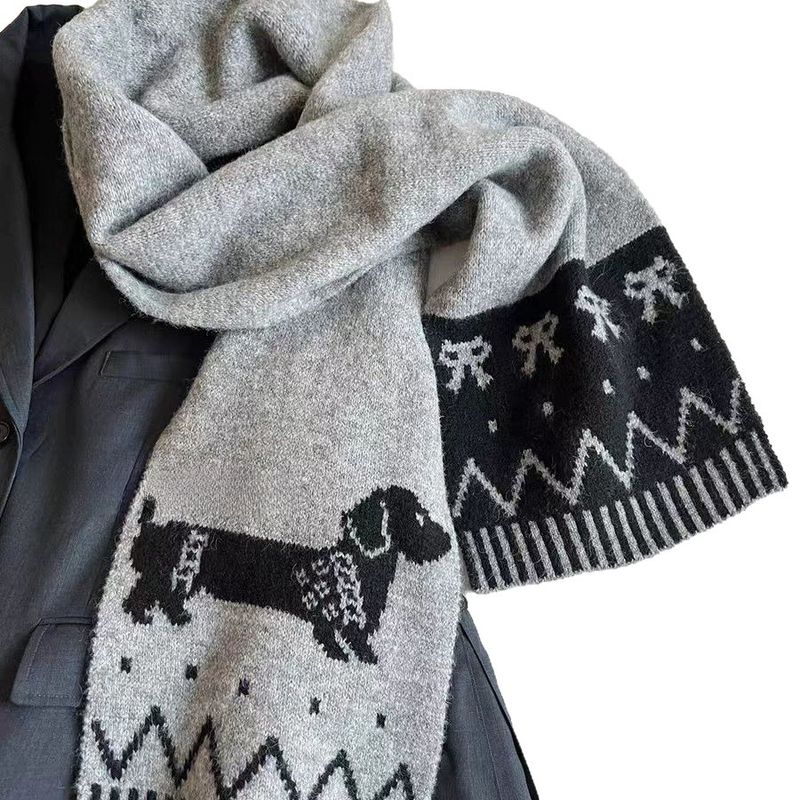 Sciarpa multifunzionale reversibile in maglia alla moda, nuova stagione invernale 2025, stile da donna_voghion.com