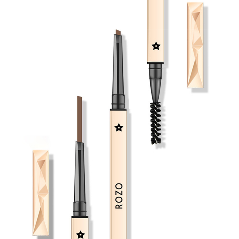 Head Eyebrow Double Pencil Long Lasting Waterproof Black Brown Eye Brow Pen Tint Mascara Enhance Cosmetics_voghion.com
