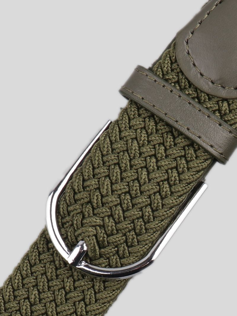 HOT Stretch Canvas Leather Belts Men Female Casual Knitted Woven Military Tactical Strap Male Elastic Belt for Pants Jeans_voghion.com