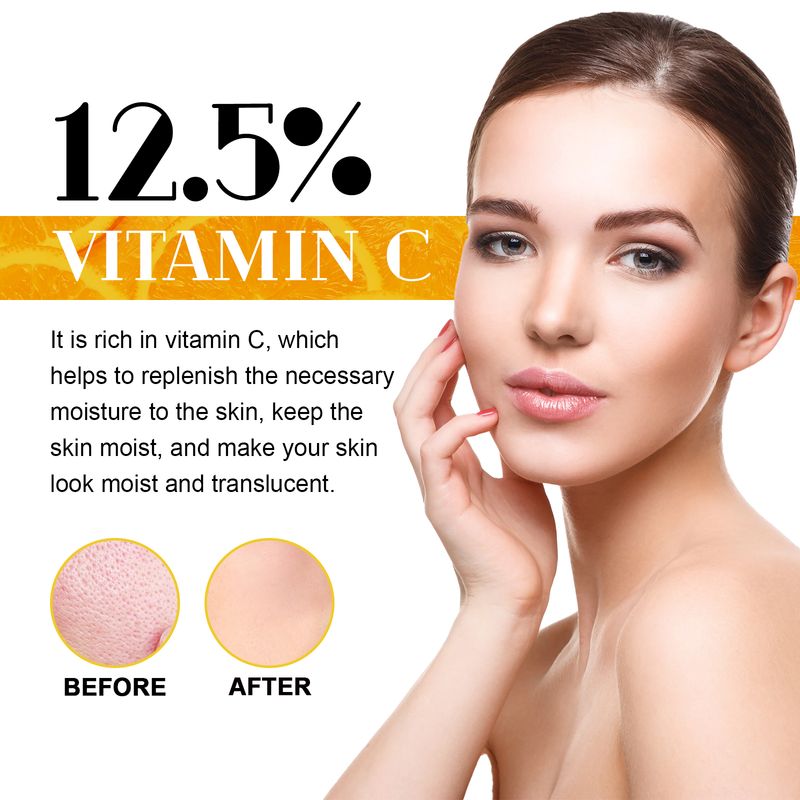 West&Month Vitamin C Face Essence For Reducing Fine Lines, Firming, Smoothing And Moisturizing Anti-Aging Skin Essence_voghion.com