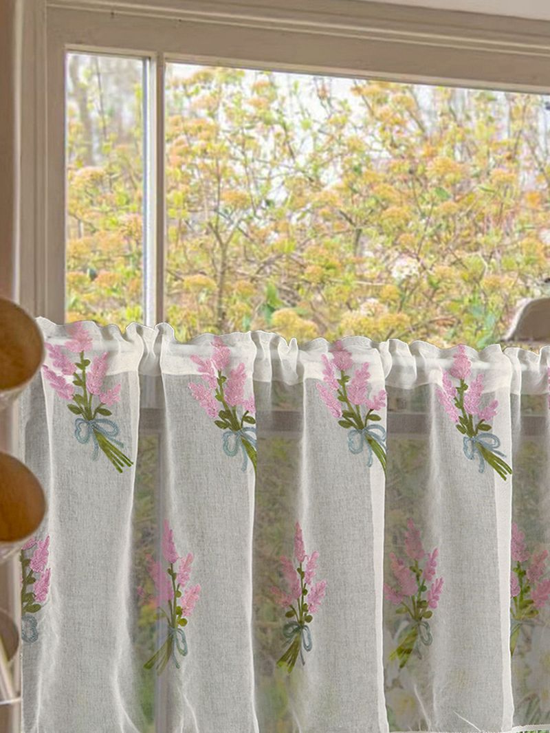 Türvorhang aus Poly-Baumwolle mit Karomuster – Moderne Trennwand für Küche und Wohnzimmer (Blau/Rot/Grau/Schwarz/Lavendel, mehrere Größen, keine Installation erforderlich)_voghion.com