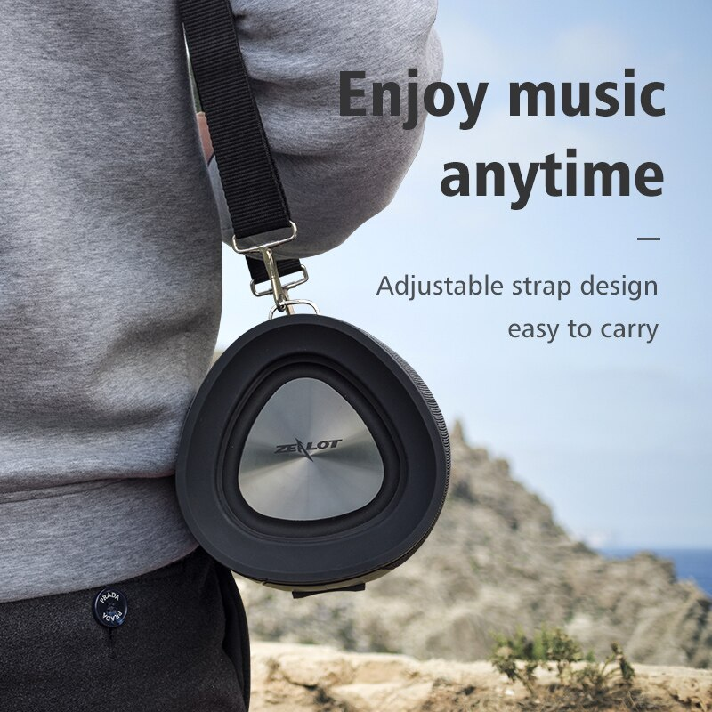 Zealot S39 50 W Bluetooth-Lautsprecher, tragbarer kabelloser Subwoofer, Outdoor-SoundBox, wasserdichter Musik-Player_voghion.com
