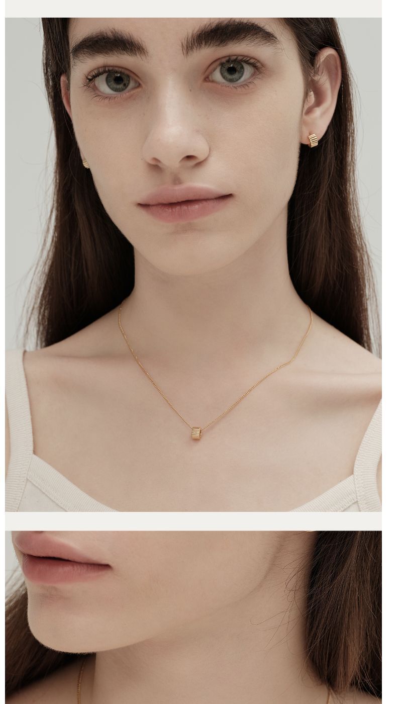 Collana con passante per vita piccola e cerchio perfetto/semplice da donna, placcata in argento, impilabile, con clavicola_voghion.com