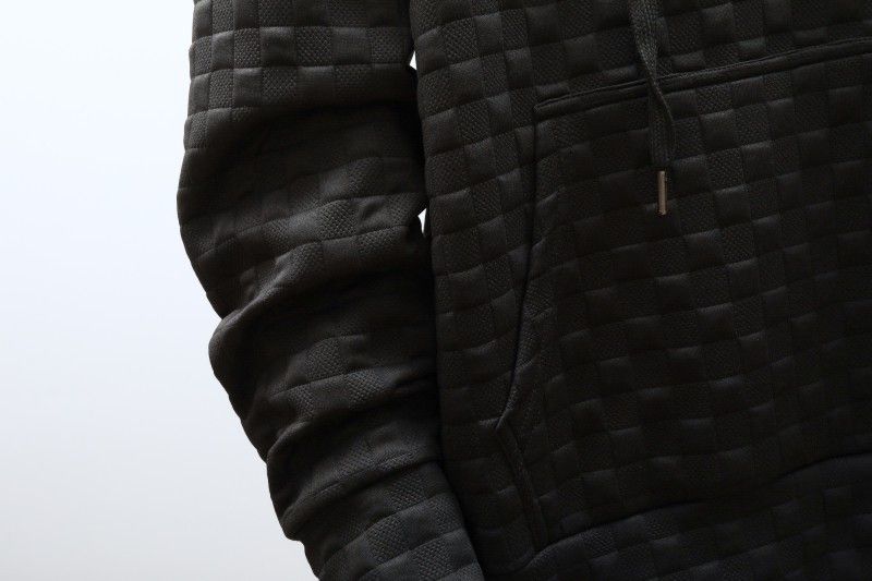 Herbst Langarm Herren Kapuzen Reißverschluss Zugangskontrolle Jacquard Mode Pullover_voghion.com