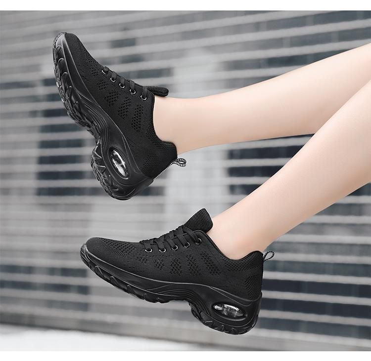 Sports women's shoes, summer breathable mesh surface, white lightweight soft sole, student leisure travel running shoes_voghion.com