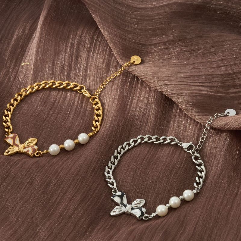 Bijoux pour femmes, collection de bracelets en perles de titane français, perles incrustées, design en acier inoxydable_voghion.com