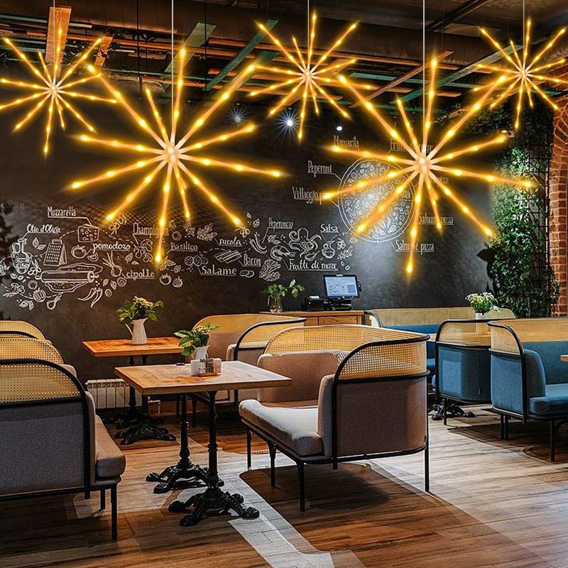 Atmosfera Cavallo in corsa Fuochi d'artificio Meteora da interno LED Cascata fluente Stella esplosiva Multicolore Telecomando Appeso_voghion.com