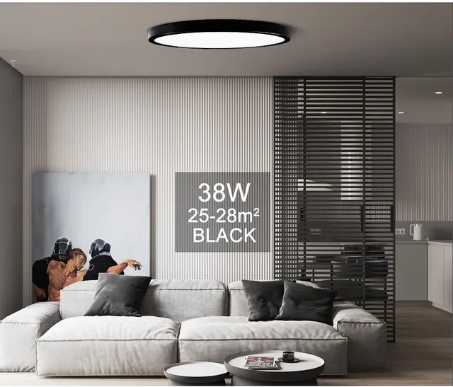 YCDC Smart Led Light 0.9-inch Indoor Bedroom Large Ceiling Light Modern Ceiling Lamp Ultra-thin Led Ceiling Light For Room_voghion.com