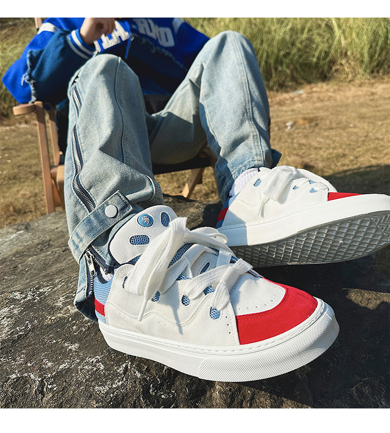 Man Shoes Running Shoes Sneakers Mesh Canvas Comfortable Arch Support Sneakers Footgear_voghion.com