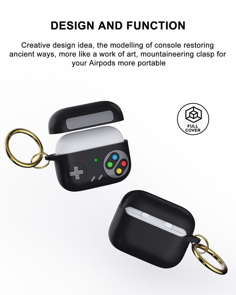 Gilt für Epple Airpods4 Bluetooth-Headset-Hülle, Silikon-Schutzhülle für Retro-Spielekonsole Pro2 der 3. Generation_voghion.com