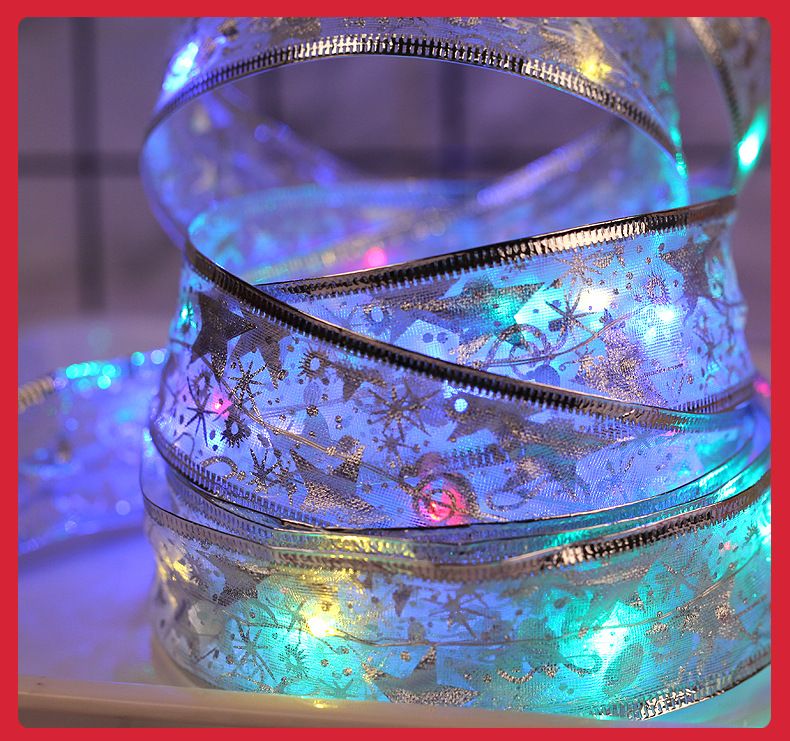 Guirnalda de luces LED de alambre de cobre con 40 luces LED y cinta plateada/dorada: guirnalda de luces decorativas flexibles de 4 m para Navidad, fiestas, etc._voghion.com