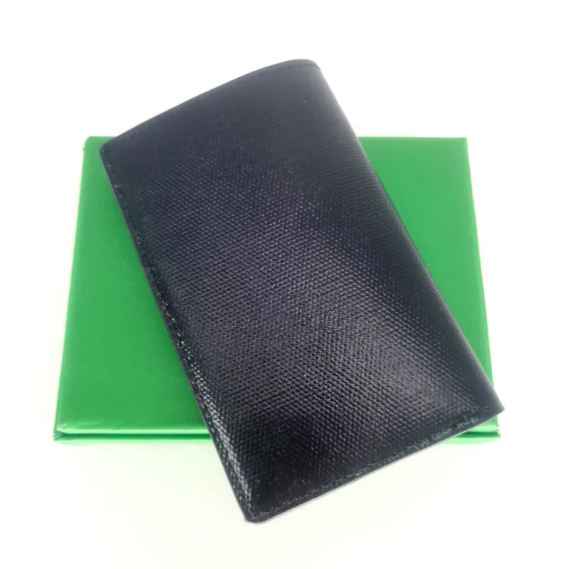 Klassischer Herren- und Damen-Doppelfalt-Kreditkartenhalter, modischer Mini-Designer-Bankkartenhalter, kleine Brieftasche, schlanke Brieftaschen mit Box_voghion.com