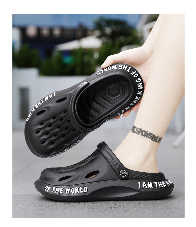 Herren-Clogs, leichte Strandsandalen, Gartenschuhe, atmungsaktive Slip-on-Sommerhausschuhe_voghion.com
