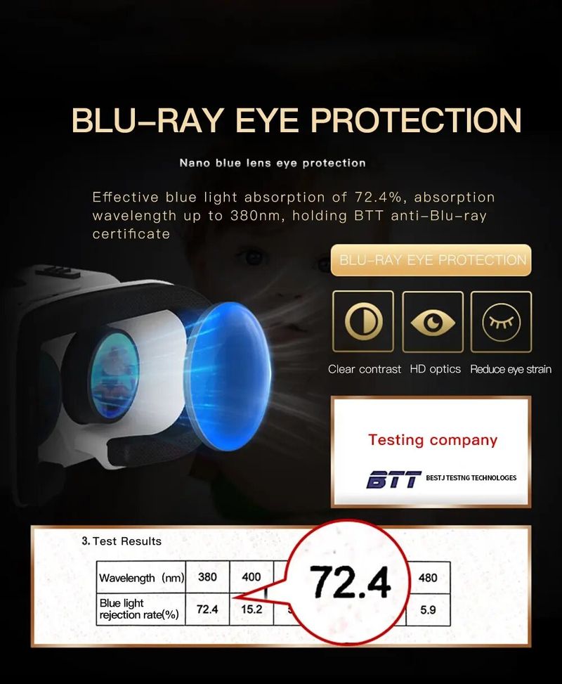 Jaunpienācēji G05 3D Shine Con austiņas, kas piestiprinātas pie galvas, regulējamas virtuālās realitātes VR brilles 4,76 collu Android viedtālruņiem_voghion.com