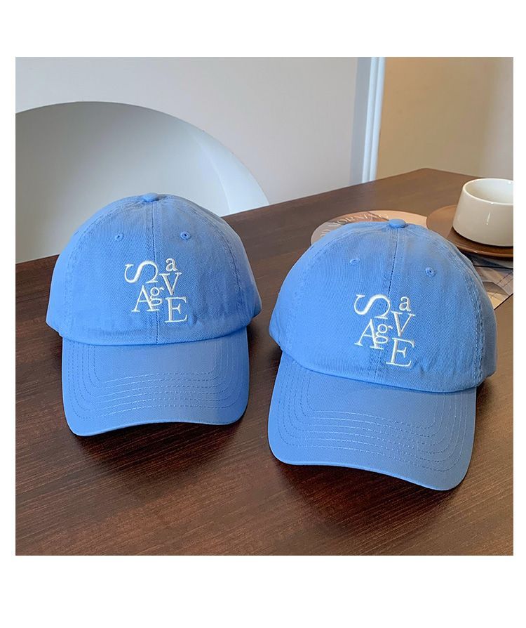Ins Style Letter Borduurwerk Baseball Cap Dames Lente En Herfst Zachte Top Cap Tide_voghion.com