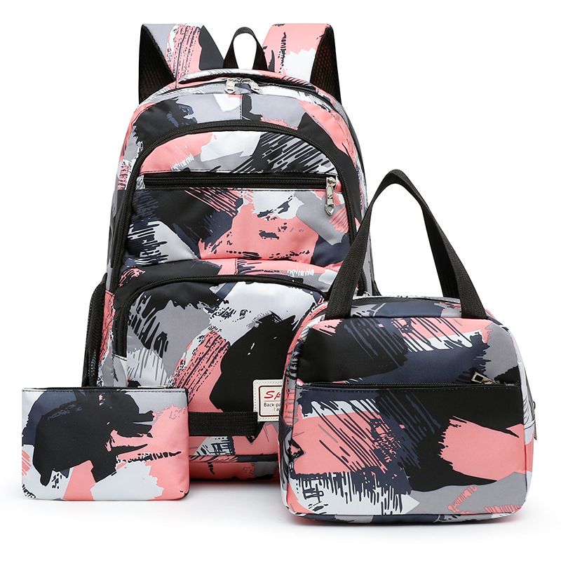 Nuovo zaino di grande capacità, versatile zaino casual da 3 pezzi per studenti maschi e femmine_voghion.com