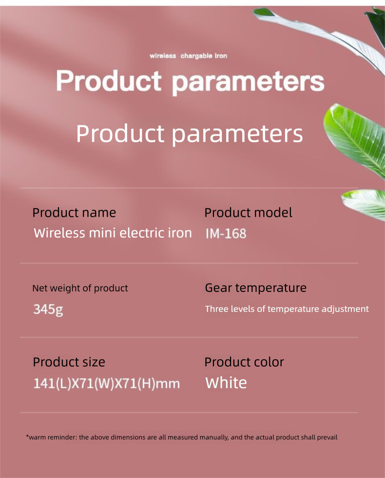 New Rechargeable Wireless Handheld Small Mini Dormitory Student Travel Portable Iron Ironing Machine Artifact_voghion.com