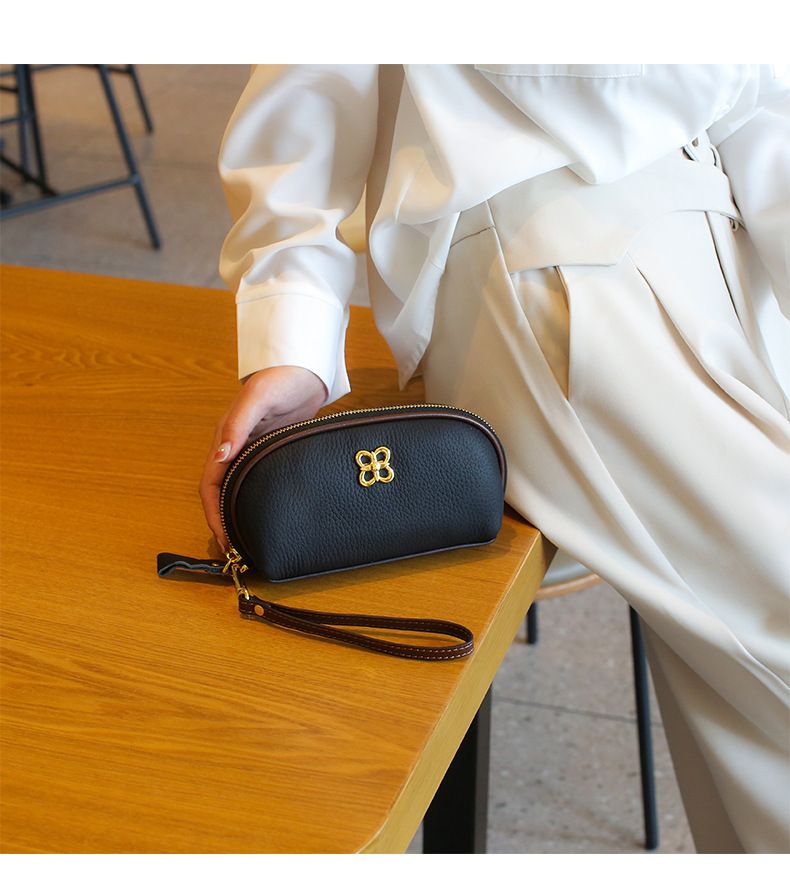 Hoofdlaag runderhuid voor high-end en modieuze mobiele telefoon echt leren kleine tas, zero portemonnee, dameshandtas_voghion.com