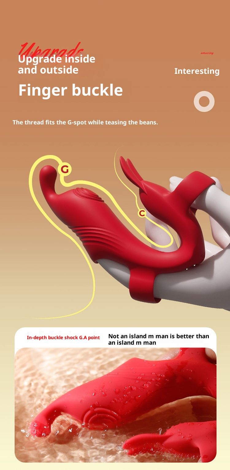 LuvBox Finger Trigger Vibrator Dual Vibrator Prostata Analkammer Orgasmus Vorspiel Einführen Spielzeug Paar Spaß Flirten_voghion.com