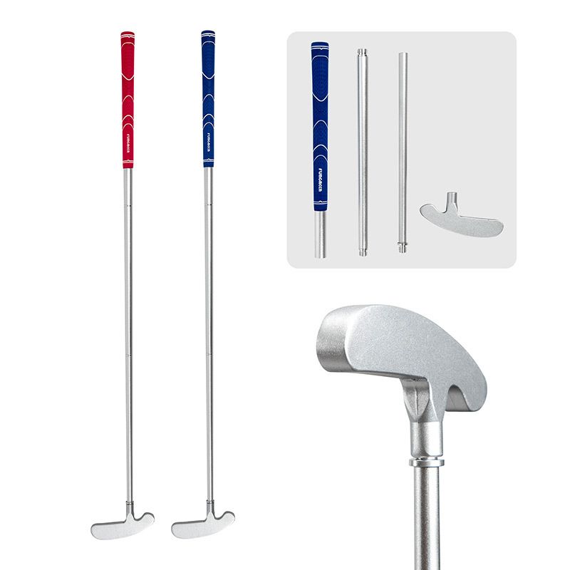 Three Section Clubs Aluminum Alloy Portable Beginner Practice Putter Golf Clubs_voghion.com