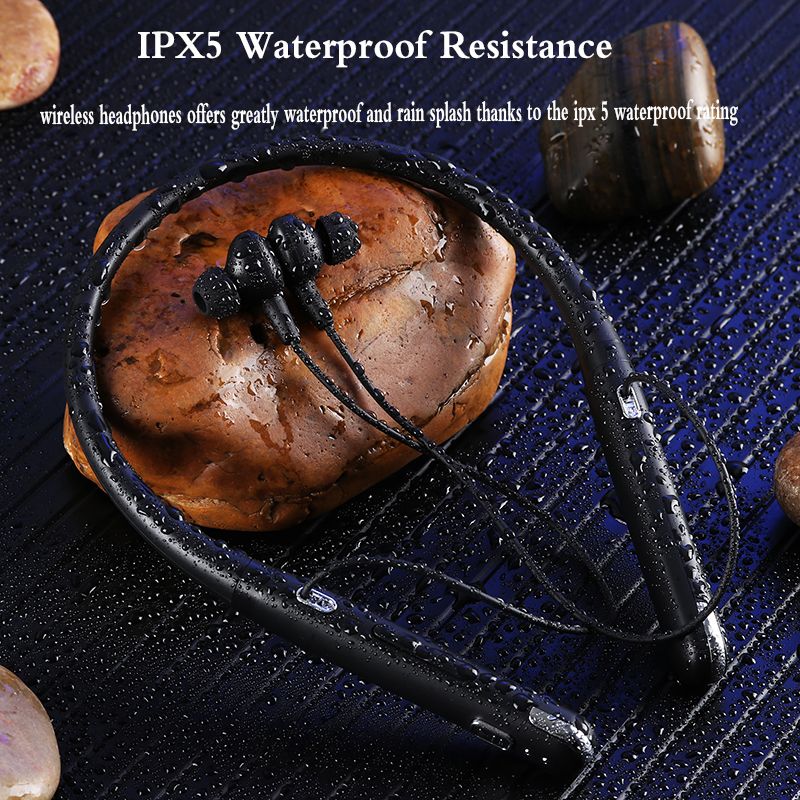 Cuffie wireless 88h auricolari sportivi Fone Bluetooth V5.1 con microfono archetto da collo bassi stereo auricolare scheda SD TF per XiaoMi_voghion.com