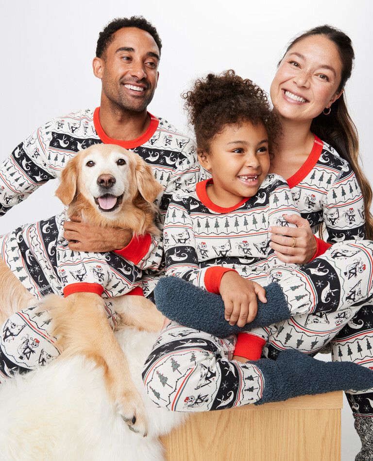 Whimsical Christmas Family Matching Pajama Set – Ultra-Soft Polyester Sleepwear With Playful Prints For Parents & Kids_voghion.com